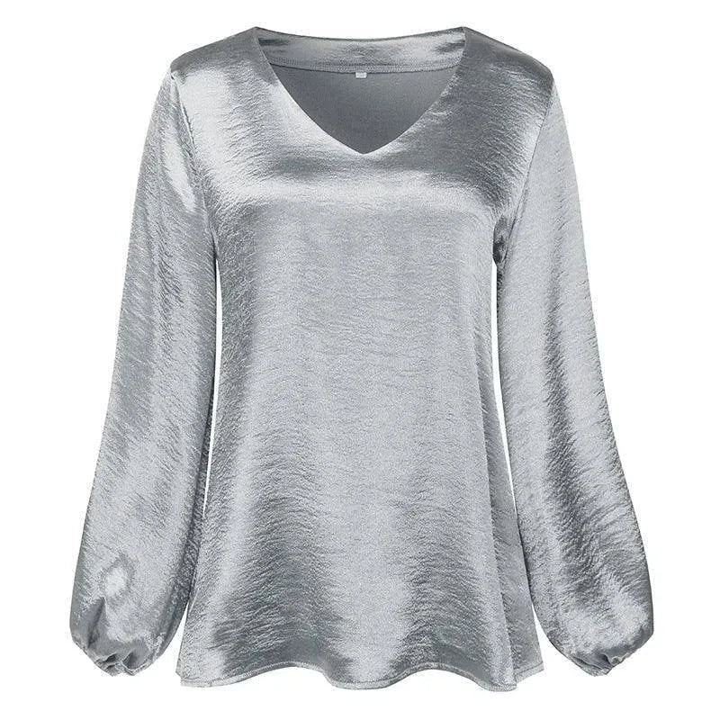 Elegant V-Neck Women Tops - Blouse - LeStyleParfait