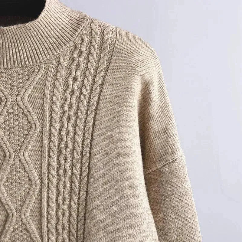 Elegant Women Casual Wool Three-Piece Outfit Set - Casual Outfit Set - LeStyleParfait