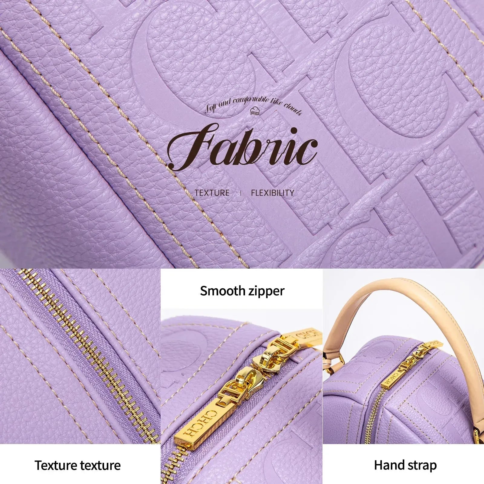 Embossed Letters Women Handbag - Handbag - LeStyleParfait