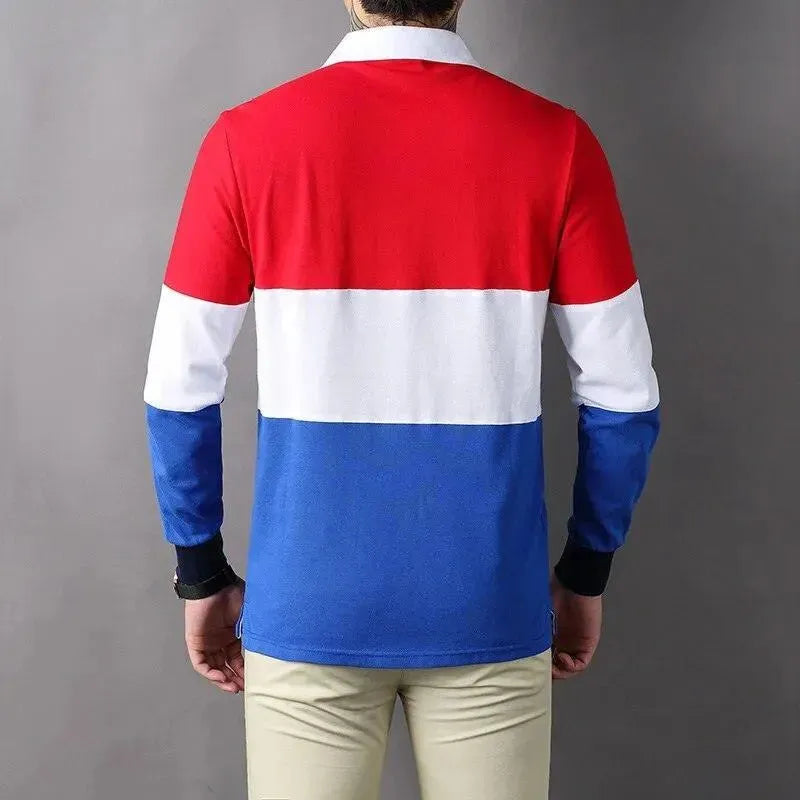 Embroidered Lapel Polo Shirt - Polo Shirt - LeStyleParfait