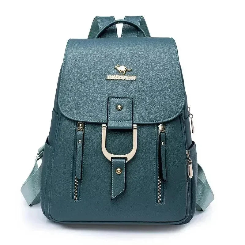 Fashion Retro PU Leather Women's Backpack - Backpack - LeStyleParfait