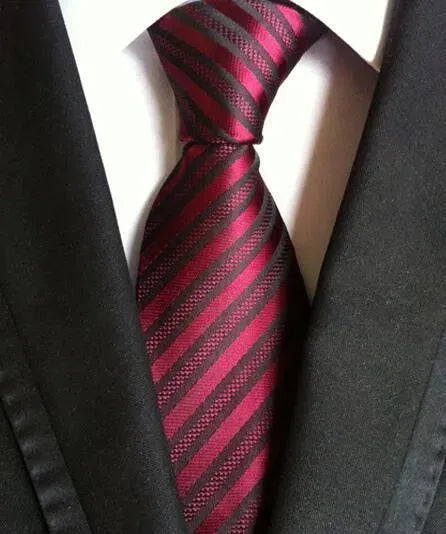 Fashion Striped Silk Neckties For Men - Necktie | LeStyleParfait-Necktie
