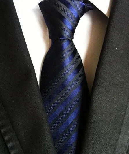 Fashion Striped Silk Neckties For Men - Necktie | LeStyleParfait-Necktie