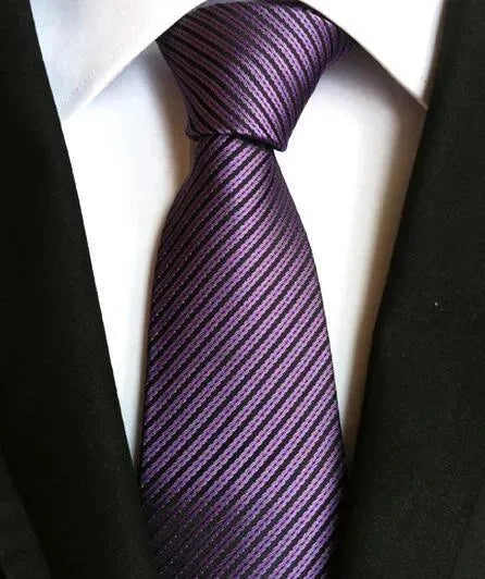 Fashion Striped Silk Neckties For Men - Necktie | LeStyleParfait-Necktie