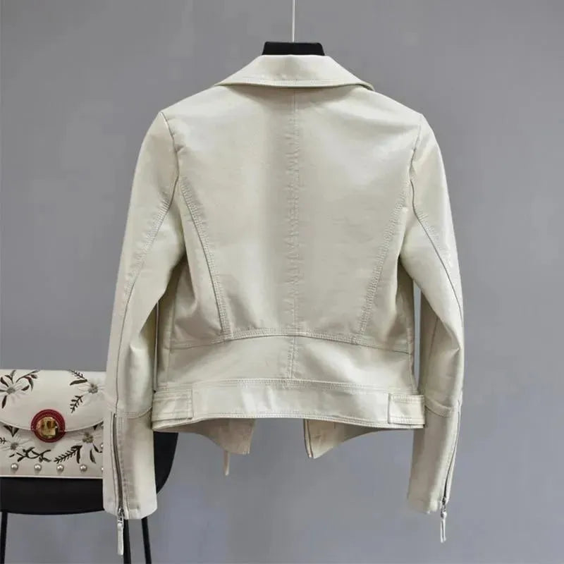 Fiona Biker Leather Jackets - Leather Jacket - LeStyleParfait