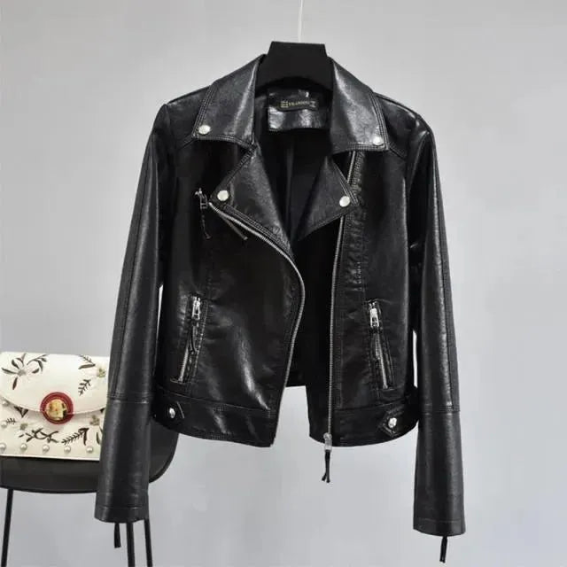 Fiona Biker Leather Jackets - Leather Jacket - LeStyleParfait