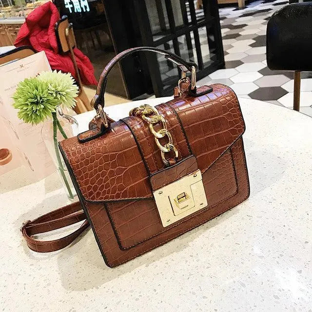 Flap Leather Handbag - Handbag - LeStyleParfait