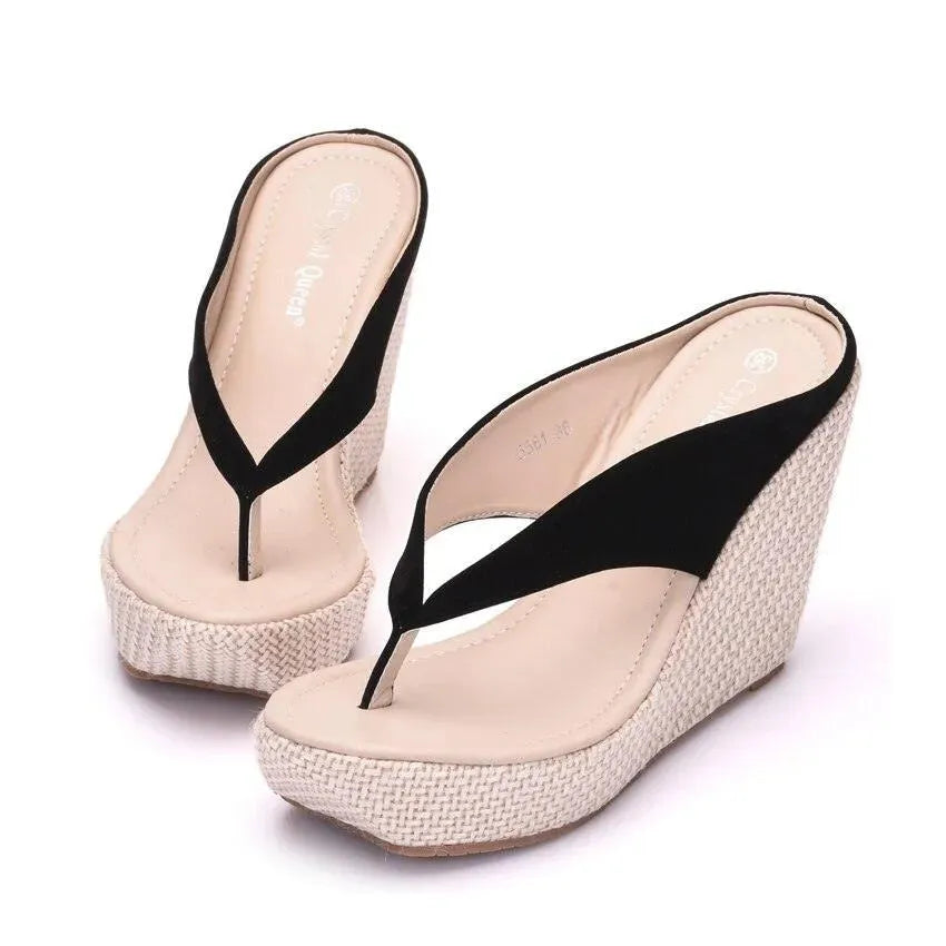 Flip Flops Beach Sandals - Wedge Shoes - LeStyleParfait