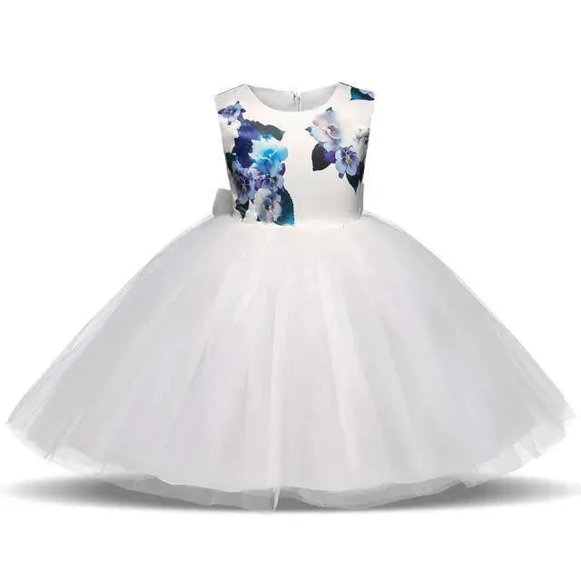 Floral Girls Lace Dress - Girls Dresses - LeStyleParfait