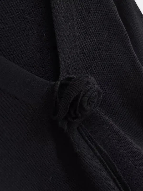 LeStyleParfait Women's Sweaters Casual Cardigan Plain-Solid V-Neck Long Sleeves-Cardigan Sweater