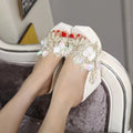 Floral Wedge Sandal Shoes - Wedge Shoes - LeStyleParfait