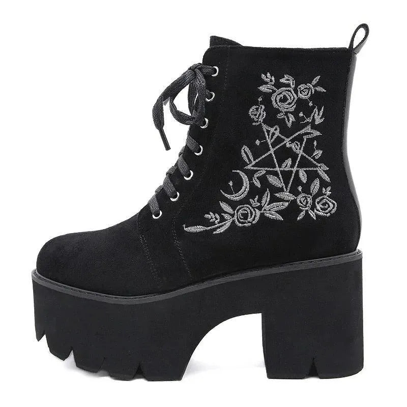 LeStyleParfait Shoes Women's Ankle Boots PU Leather Boots-Boots