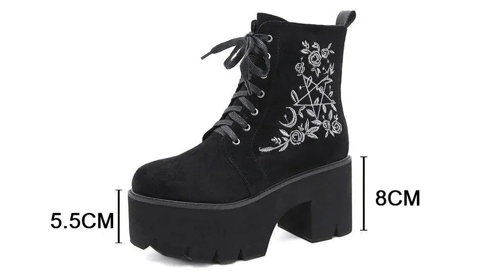 LeStyleParfait Shoes Women's Ankle Boots PU Leather Boots-Boots