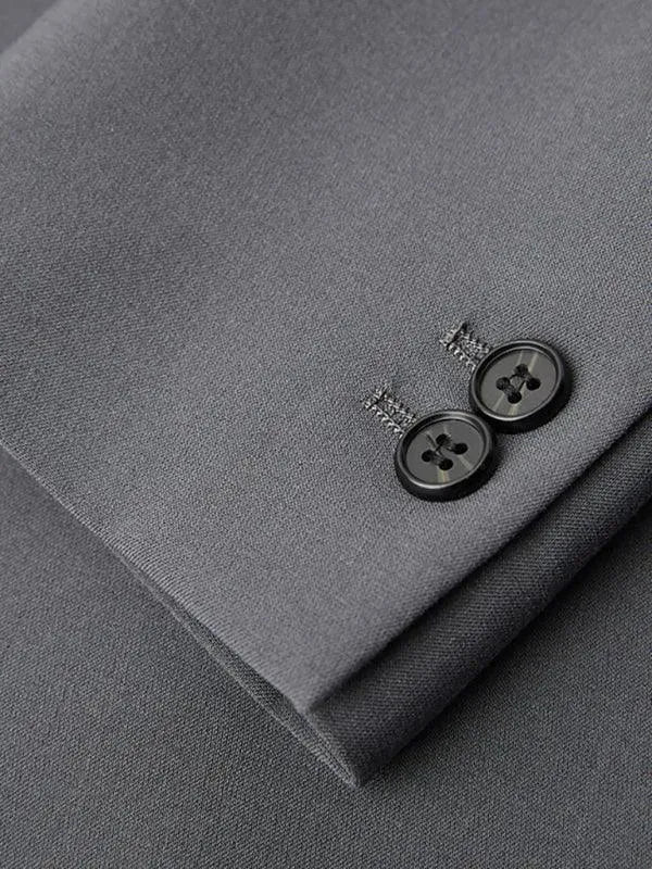 Formal Slim Fit 2-Piece Grey Suit - Two Piece Suit - LeStyleParfait