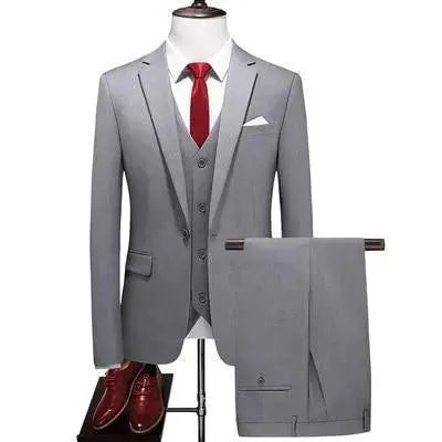 Formal Three Piece Business Suit - Three Piece Suit - LeStyleParfait