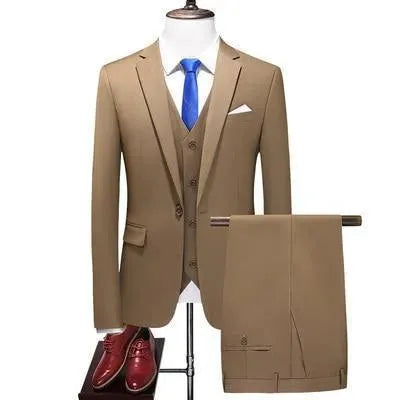 Formal Three Piece Business Suit - Three Piece Suit - LeStyleParfait