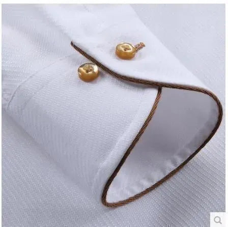 French Style Cotton Men Dress Shirt - Dress Shirt - LeStyleParfait