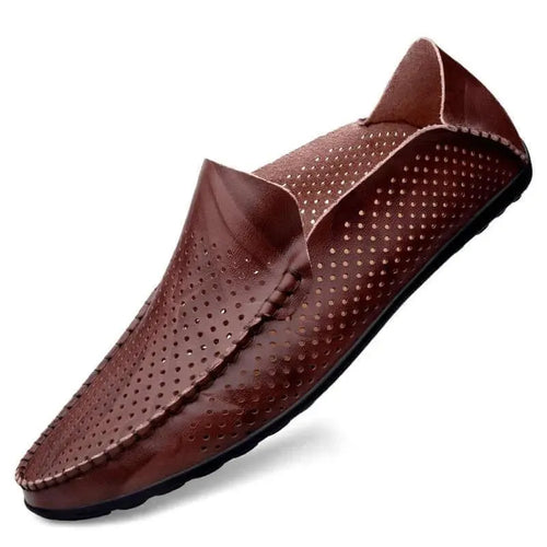 Gennaro - Breathable Leather Loafers - Loafer Shoes - LeStyleParfait