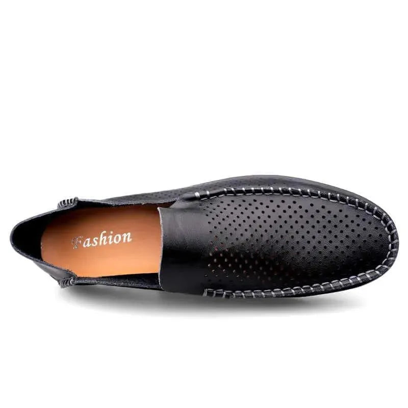 Gennaro - Breathable Leather Loafers - Loafer Shoes - LeStyleParfait