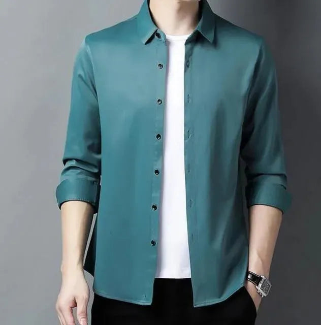 Gilan Plus Size Silk Shirts For Men - Silk Shirt - LeStyleParfait
