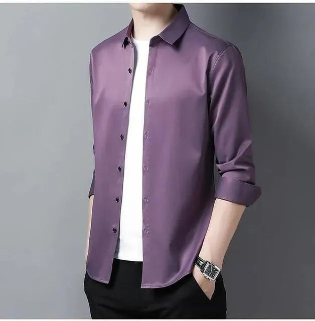 Gilan Plus Size Silk Shirts For Men - Silk Shirt - LeStyleParfait