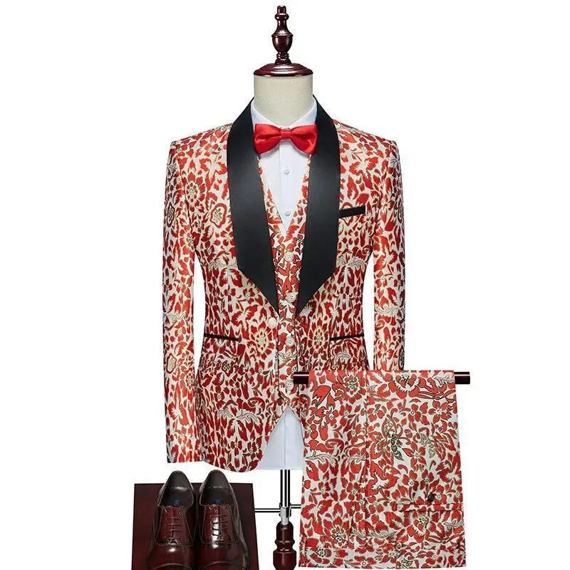 Giovanni Wild Three Piece Tuxedo Suit - Tuxedo Suit - LeStyleParfait