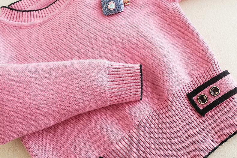Girls Clothing Sets Kids Knitted Suits Long Sleeve - Clothing Set - LeStyleParfait