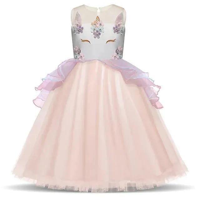 Girls Dress, Fairy Party Dress, Sleeveless - Girls Dresses - LeStyleParfait