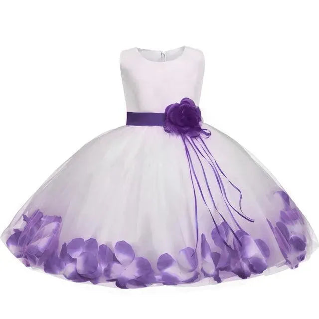 Girls Dress, Floral Baby Girl Baptism Dress - Girls Dresses - LeStyleParfait