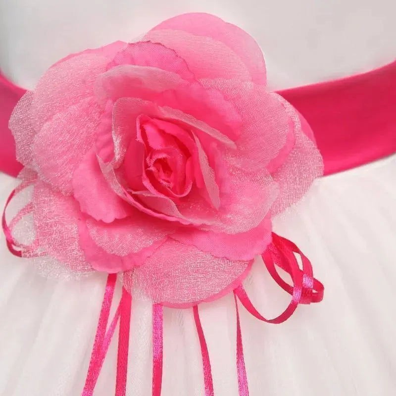 Girls Dress, Floral Baby Girl Baptism Dress - Girls Dresses - LeStyleParfait