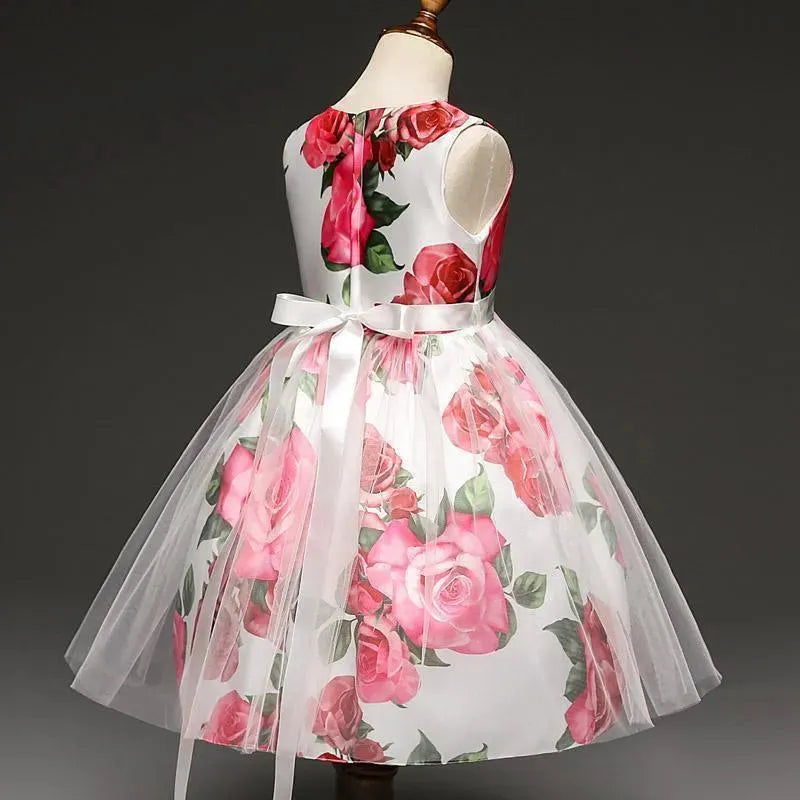 Girls Dress, Floral Girls Dress 1- 8 Yrs - Girls Dresses - LeStyleParfait