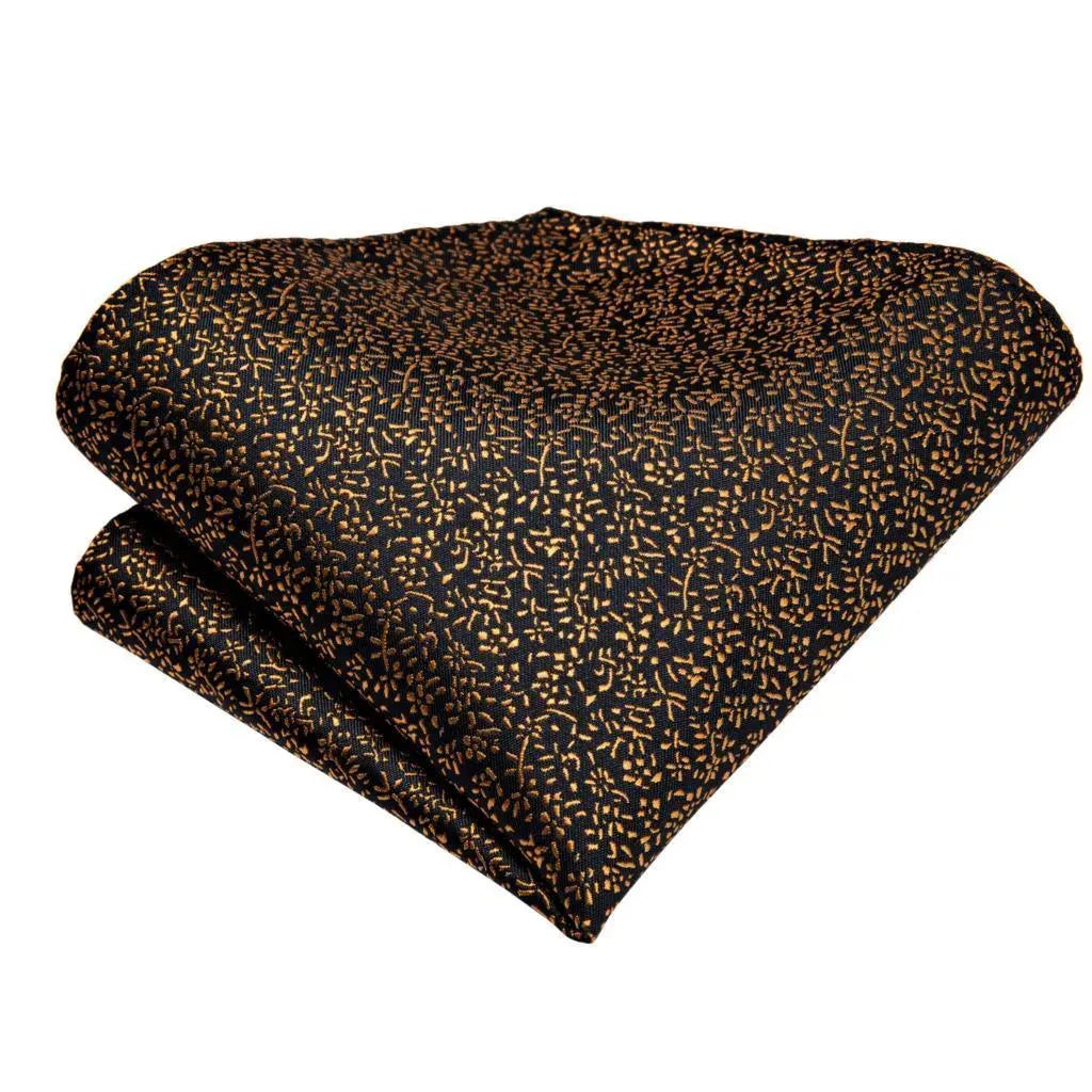 Golden Leaves Silk Bow Tie Set - Bow Tie - LeStyleParfait