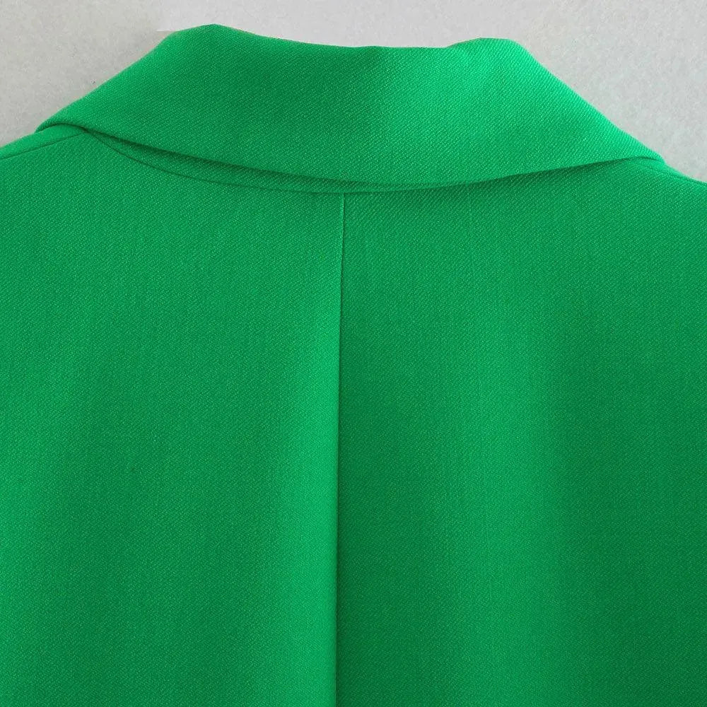 Green Mini Skirt Suit - Skirt Suit - LeStyleParfait