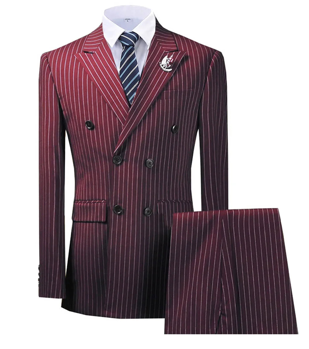 Olive Green Men's 2 Piece Slim Fit Suit