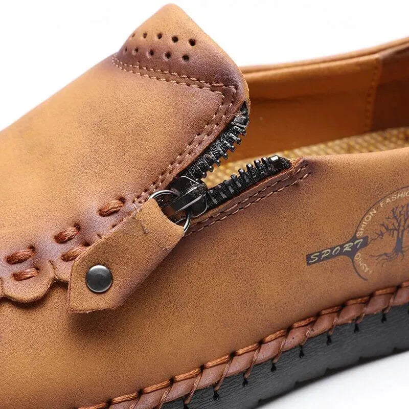 Harlow - Casual Leather Loafers - Loafer Shoes - LeStyleParfait