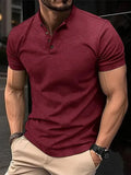 Henley Collar Men Polo Shirt - Polo Shirt - LeStyleParfait