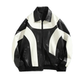 Hip Hop Men's Faux Leather Bomber Jacket - Bomber Jacket - LeStyleParfait