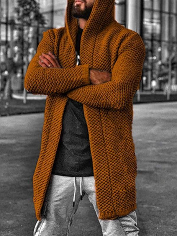 Hooded Men Cardigan Sweater - Cardigan Sweater - LeStyleParfait