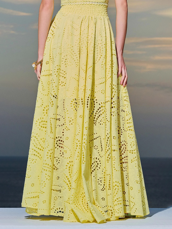 Casual Textured Sleeveless Maxi Dress