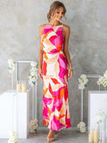 Romantic Floral Sleeveless Maxi Dress