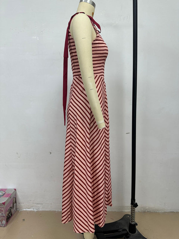 Chic Strappy Backless Midi Dress