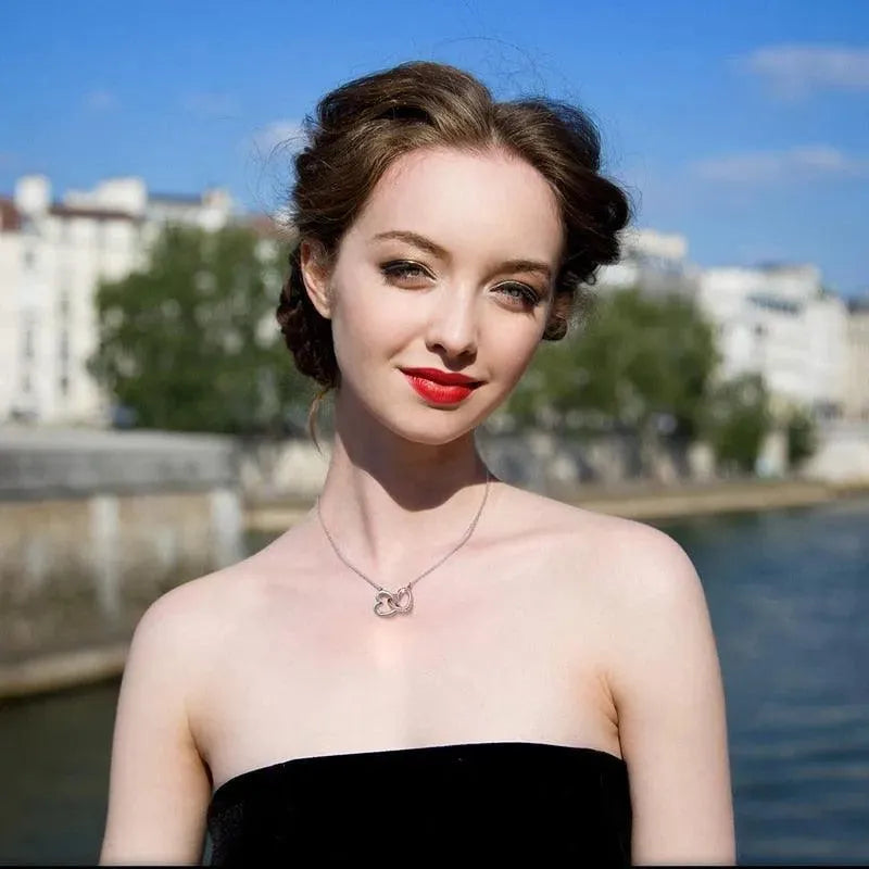 Infinity Hearts Pendant Necklace - Pendant Necklace - LeStyleParfait