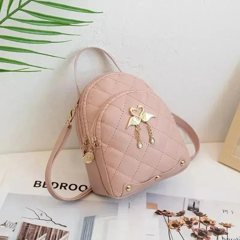Ins-Style Swan Embroidery Backpack - Backpack - LeStyleParfait