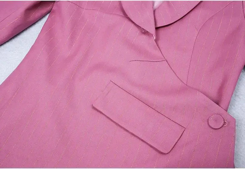 Irregular Blazer Skirt Suit - Skirt Suit - LeStyleParfait