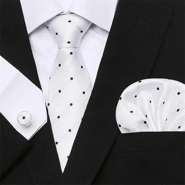 Jacquard Woven Necktie Set - Necktie | LeStyleParfait-Necktie