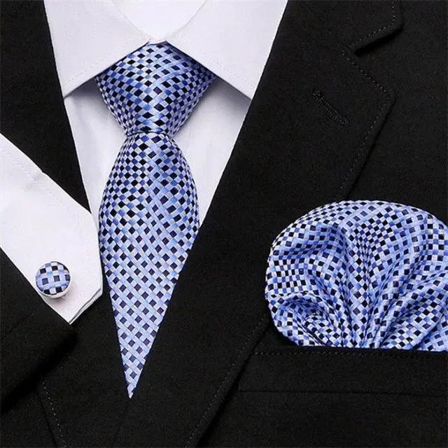 Jacquard Woven Necktie Set - Necktie - LeStyleParfait