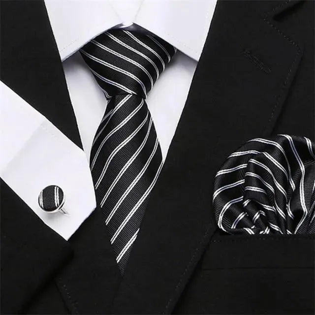 Jacquard Woven Necktie Set - Necktie | LeStyleParfait-Necktie
