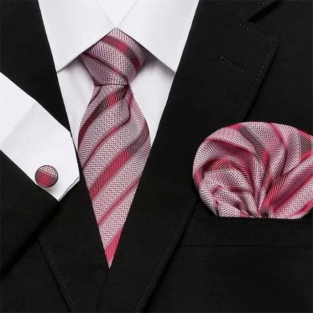 Jacquard Woven Necktie Set - Necktie | LeStyleParfait-Necktie