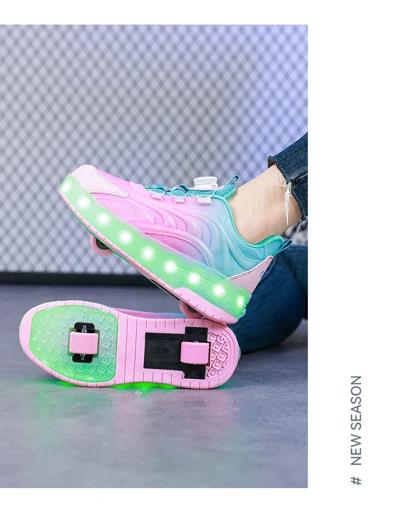 Kids' Sneakers - Low-Top Sneakers - Elastic All-Season Shoes