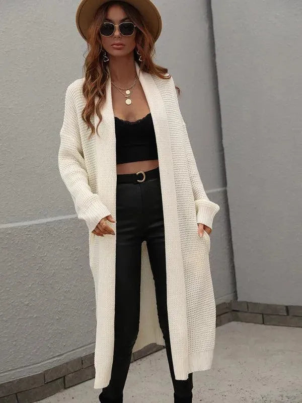 Knitted Loose Sweater Cardigan - Cardigan Sweater - LeStyleParfait